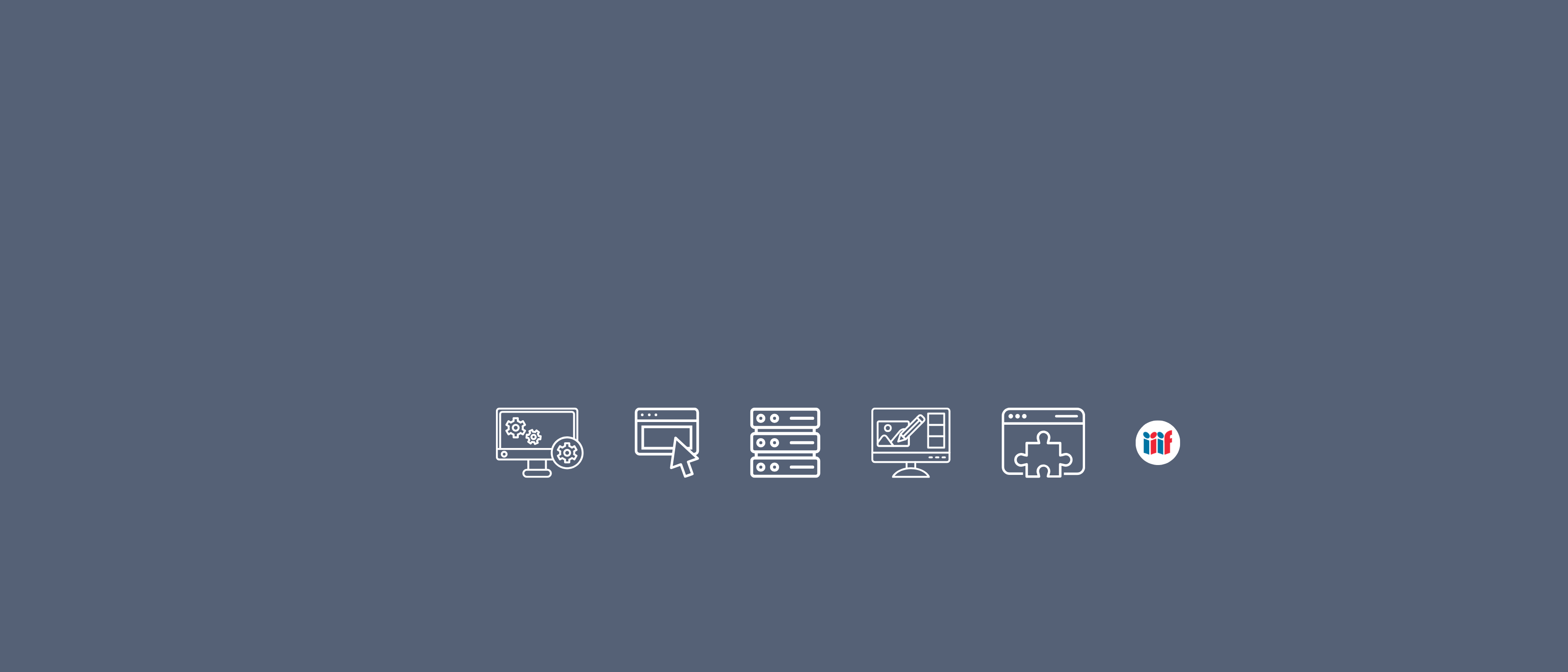 Icons representing the five components of Glycerine: Workbench, Viewer, Server, Editor, and Plugin. There is also a IIIF logo.