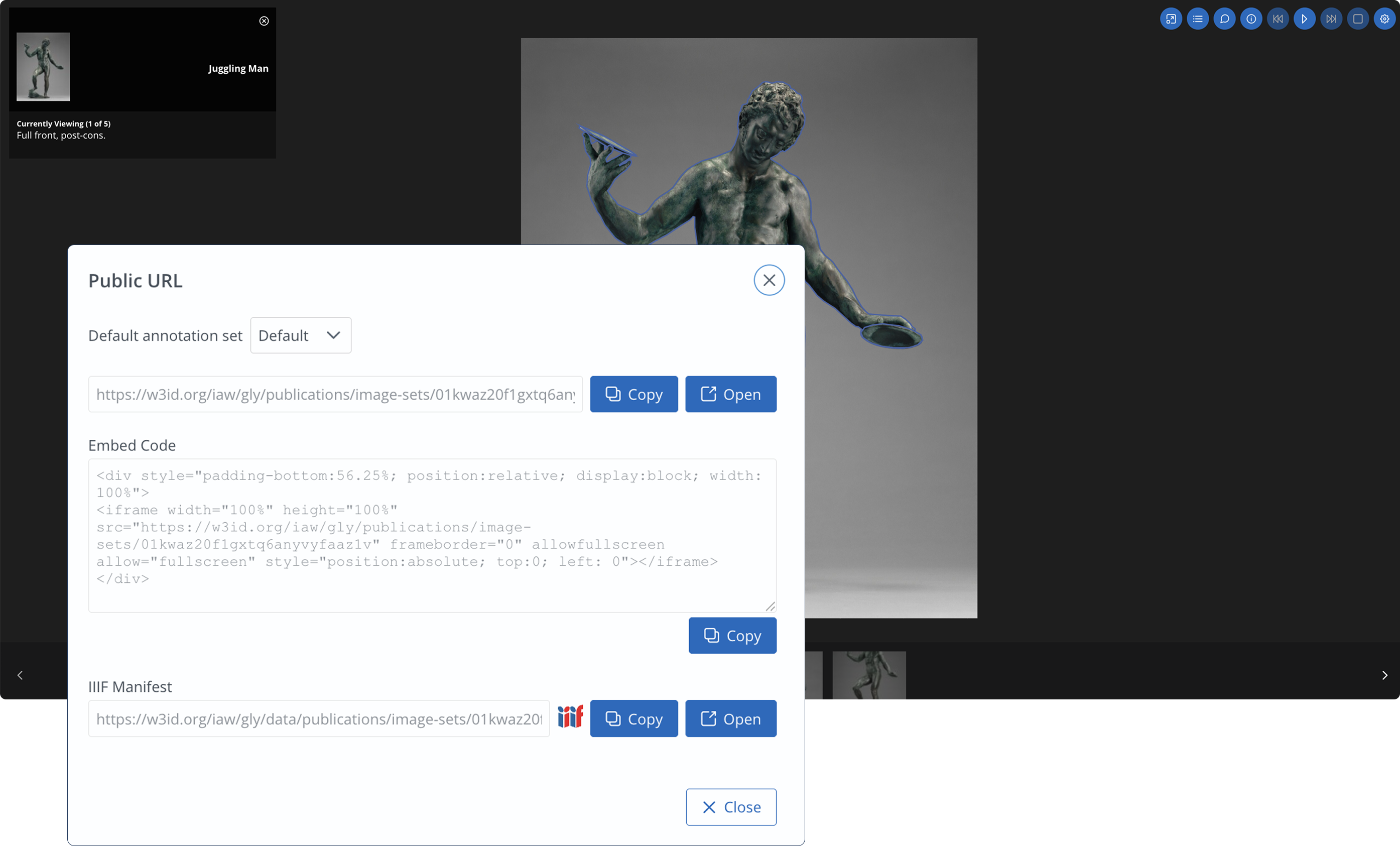 IIIF manifest